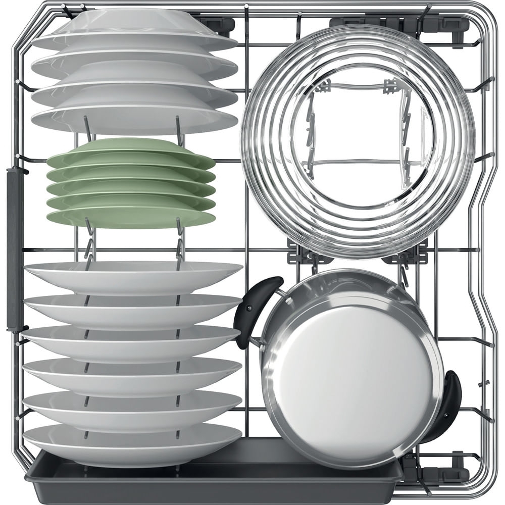 Hotpoint H5PC15M6 UK Semi Integrated Dishwasher, 15 Place Settings, C Rated