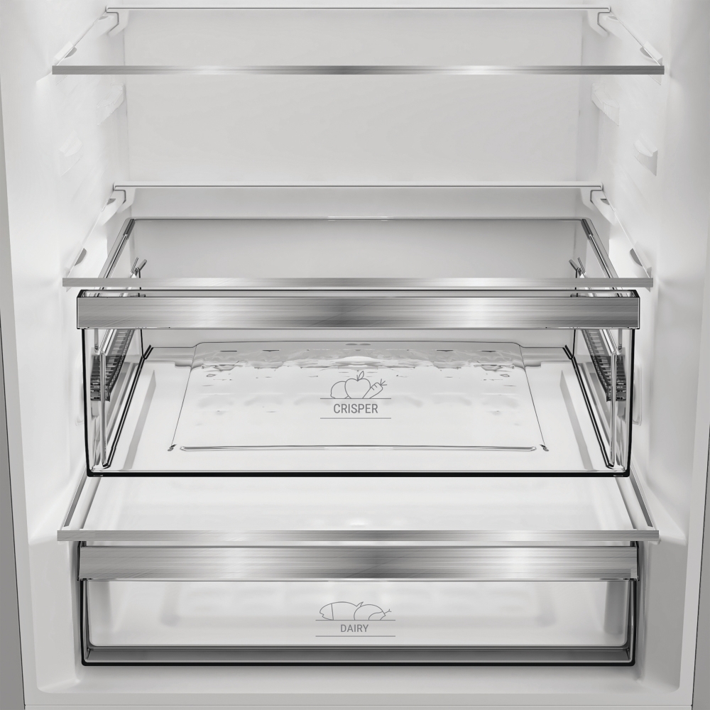 Hotpoint HPK2 6493 XP5UK No Frost Fridge Freezer, 70/30, Stainless Steel, D Rated