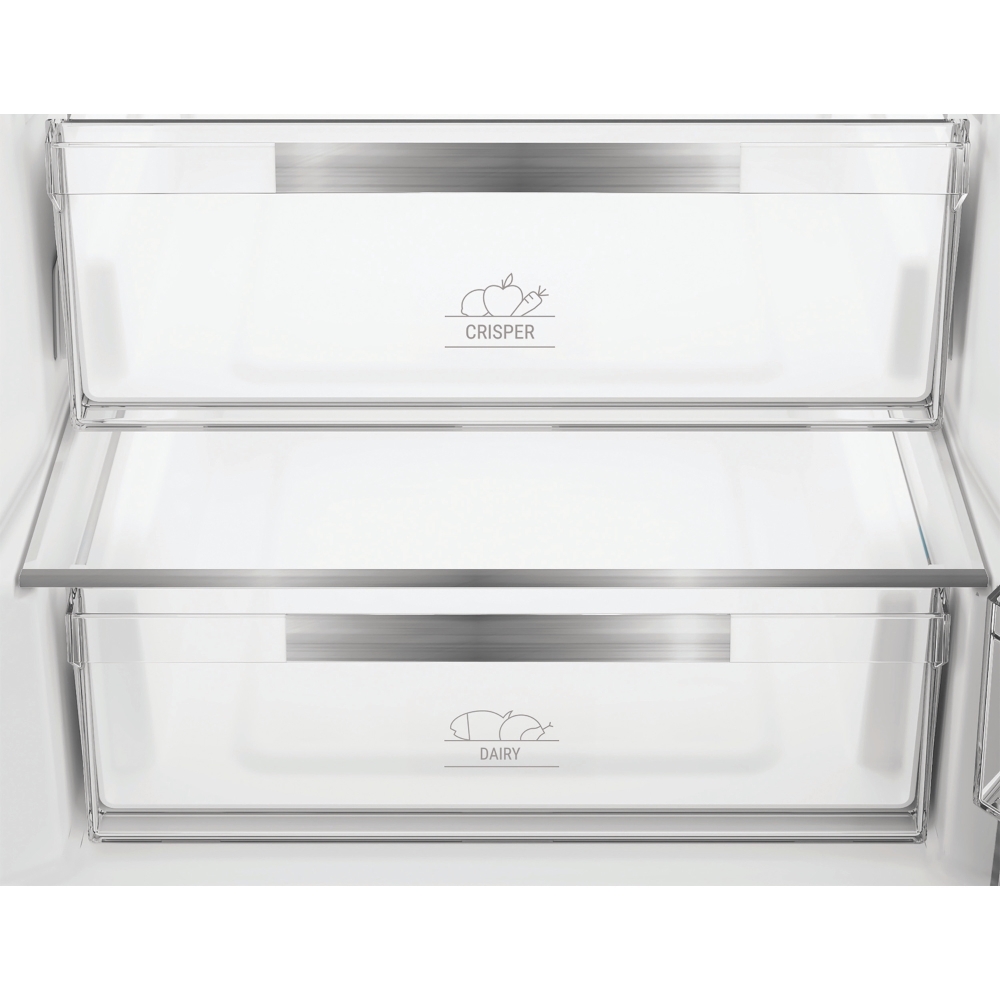 Hotpoint HPK 26403W XP5UK No Frost Fridge Freezer, 70/30, Stainless Steel, D Rated