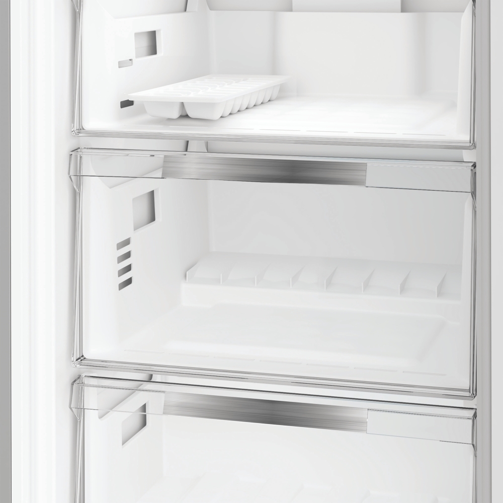 Hotpoint HPK 26403W XP5UK No Frost Fridge Freezer, 70/30, Stainless Steel, D Rated