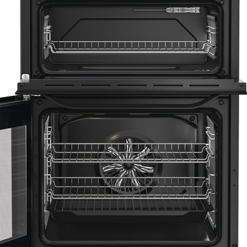 Hotpoint HDE6IDC2B1 Induction Electric Cooker with Double Oven, Black, A Rated