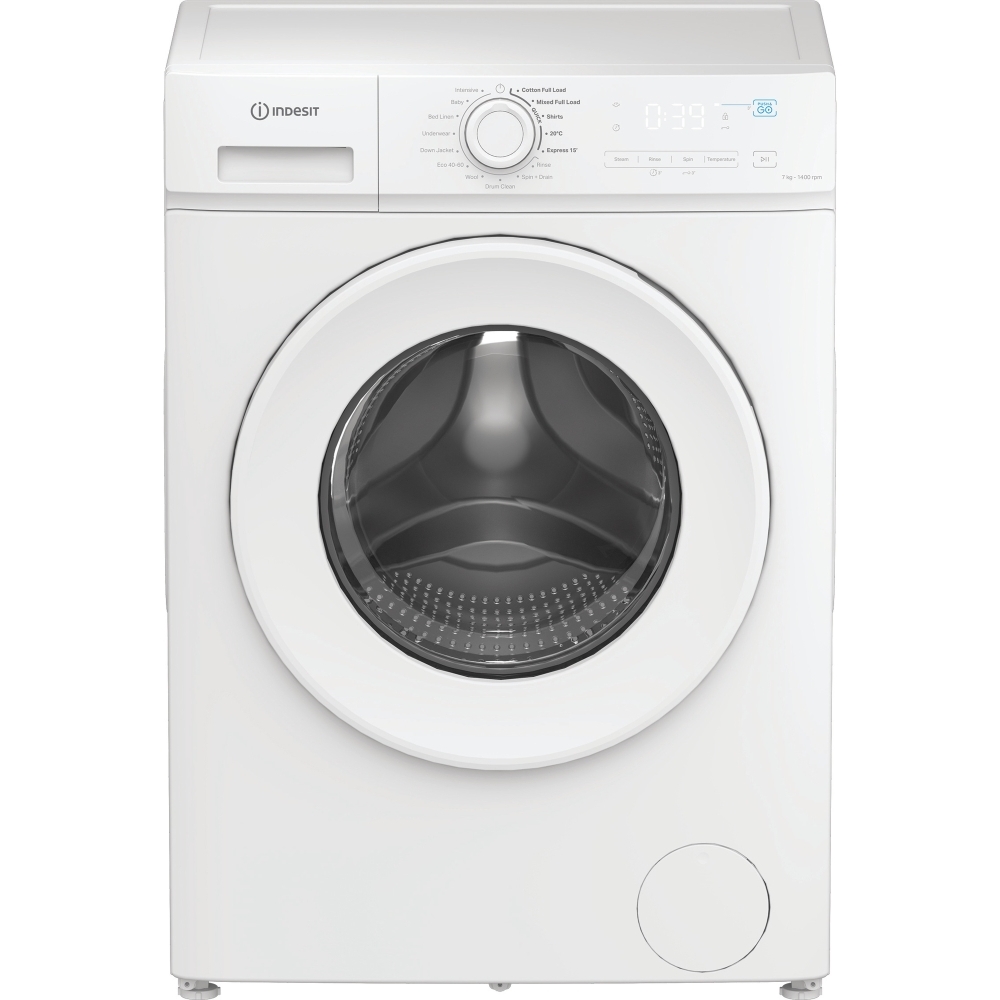 Indesit IMA764MYTIMEUK Washing Machine, 7kg, 1400 Spin, White, A Rated