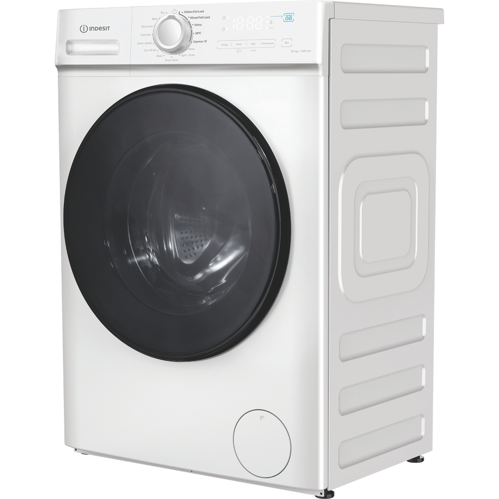 Indesit IDMA 8564 MY TIME UK Washer Dryer, 8kg/5kg, 1400 Spin, White, D Rated