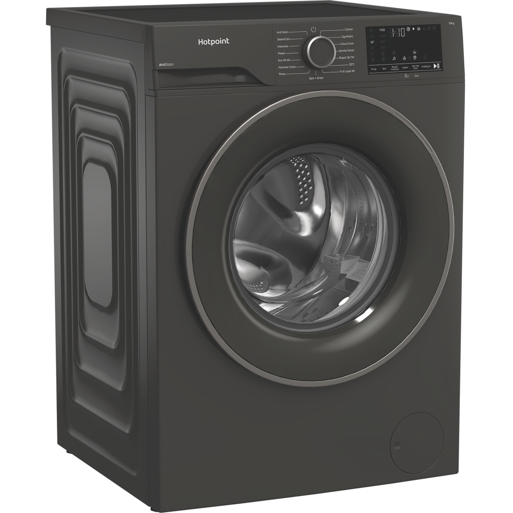 Hotpoint H101GANTISTAIN Washing Machine, 10kg, 1400 Spin, Grey, A Rated