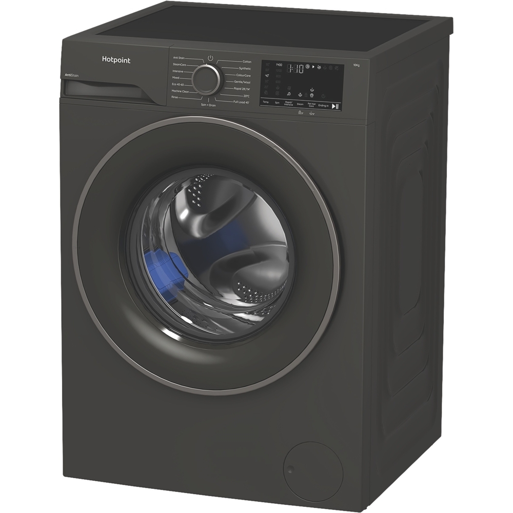 Hotpoint H101GANTISTAIN Washing Machine, 10kg, 1400 Spin, Grey, A Rated