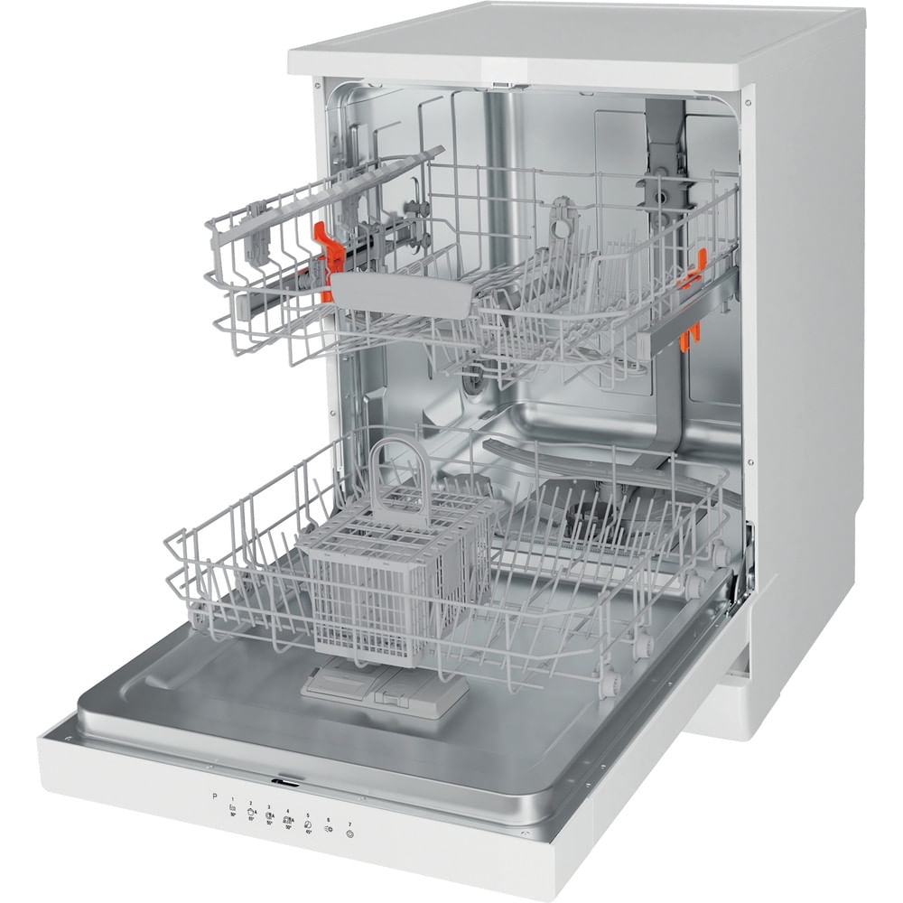 Hotpoint HP2FFC14BN6WUK Dishwasher, 14 Place Settings, White, C Rated