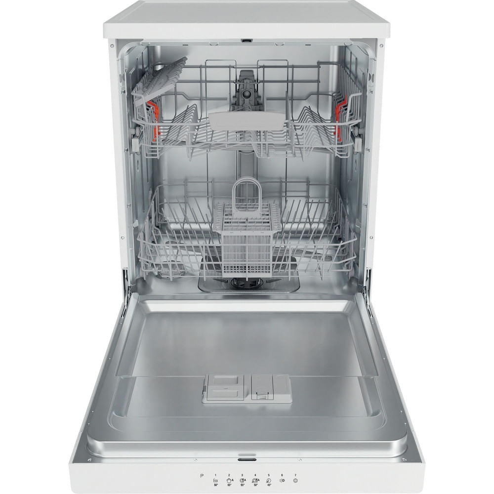 Hotpoint HP2FFC14BN6WUK Dishwasher, 14 Place Settings, White, C Rated