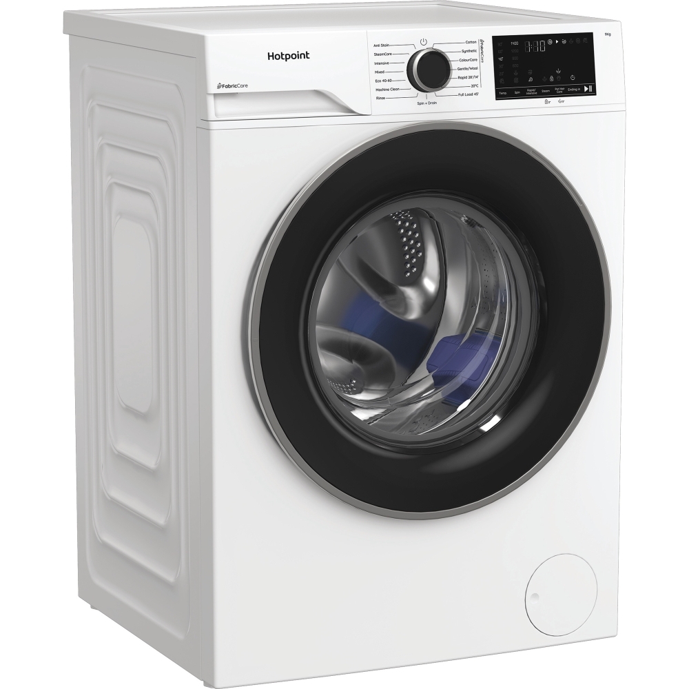Hotpoint HBWH 93 CARE UK Washing Machine, 9kg, 1400 Spin, White, A Rated