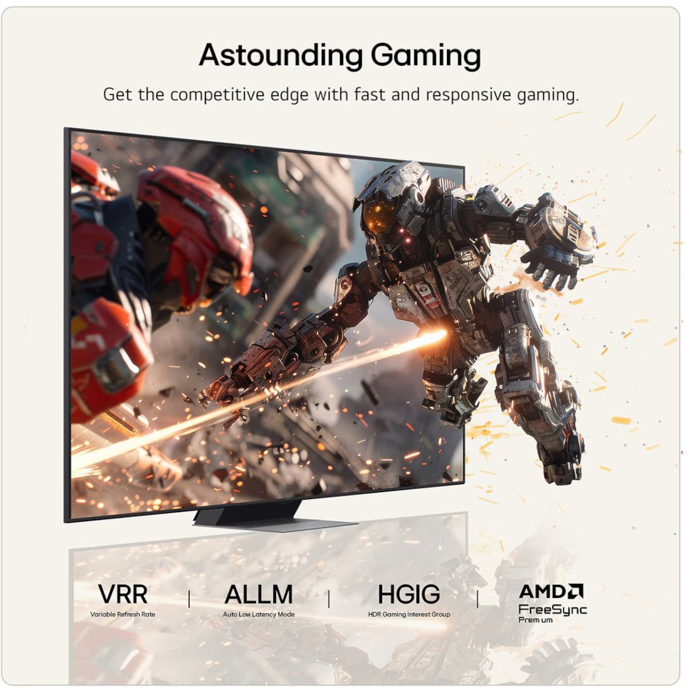 LG 86MRGB96B6B.AEK 86" Micro RGB Smart Television, 4K Ultra HD, Black, D Rated