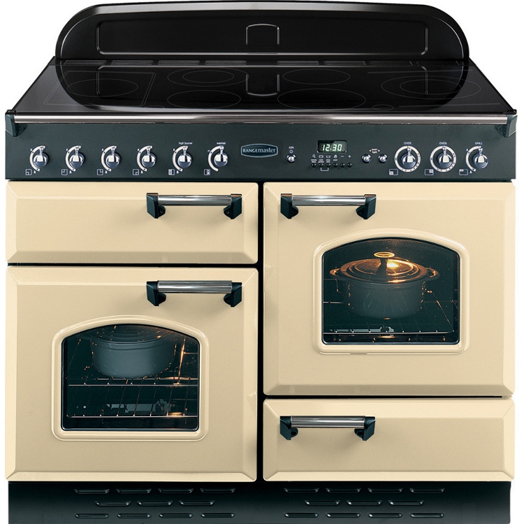Buy Rangemaster CLAS110EICR/C Classic Cream with Chrome Trim 110cm