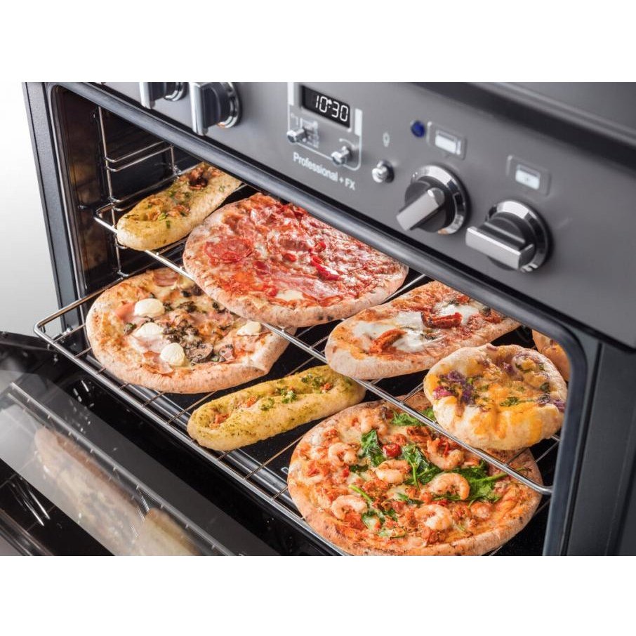 Rangemaster PROP90FXDFFSS/C 90cm Dual Fuel Range Cooker Professional Plus FX Stainless Steel / Chrome, A Rated