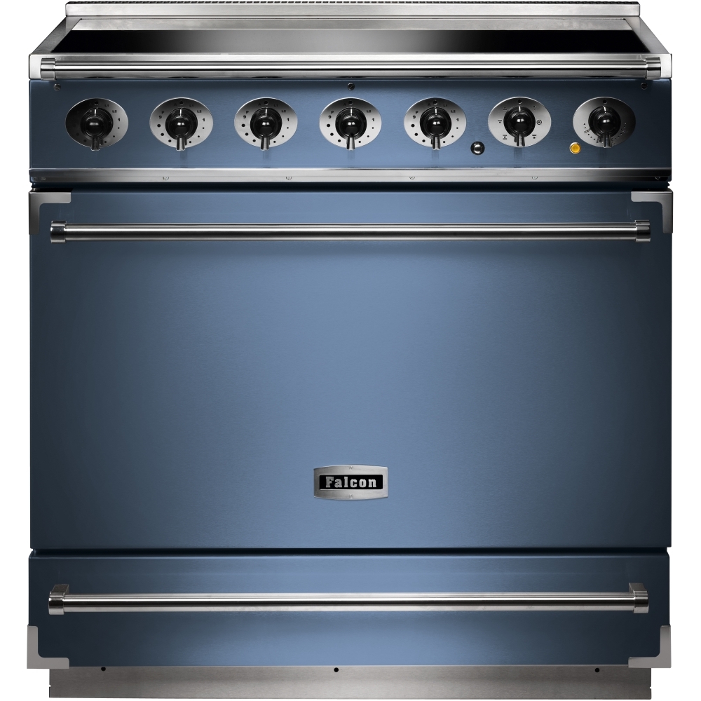 Buy Falcon 900S China Blue Brushed Chrome 90cm Electric Induction Range Cooker (90050) China