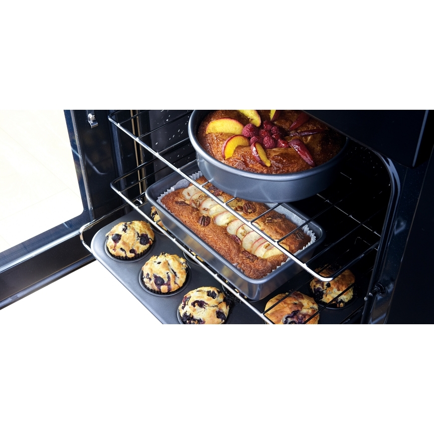 Rangemaster CDL90EIBL/C 90cm Induction Range Cooker Classic Deluxe Black / Chrome, A Rated