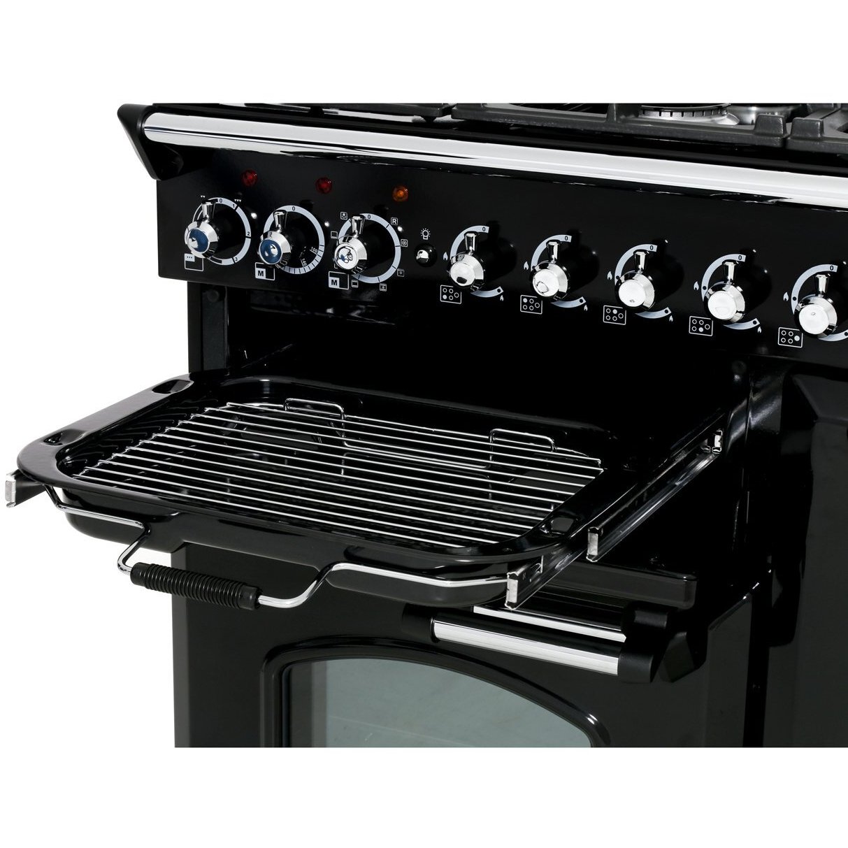 Buy Rangemaster CDL90EICR/B Classic Deluxe Cream with Brass Trim 90cm