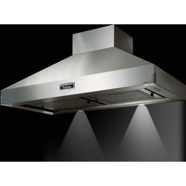 Falcon Super Extract Stainless Steel Chrome 110cm Chimney Cooker Hood