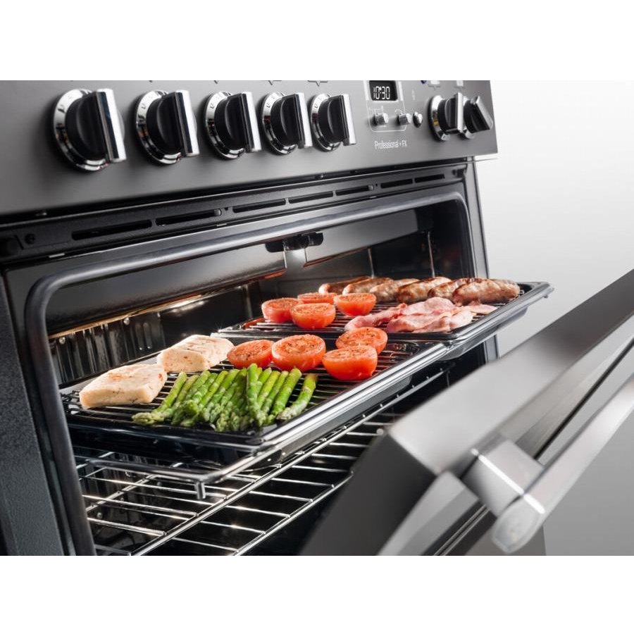 Rangemaster PROP90FXDFFCR/C 90cm Dual Fuel Range Cooker Professional Plus FX Cream / Chrome, A Rated