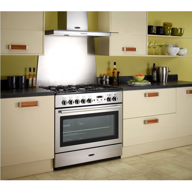 Rangemaster PROP90FXDFFCR/C 90cm Dual Fuel Range Cooker Professional Plus FX Cream / Chrome, A Rated