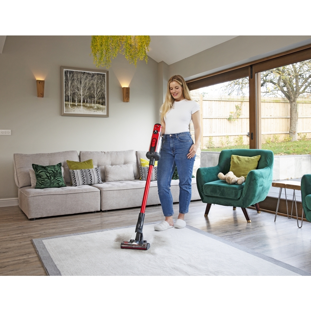 Numatic Henry Quick HEN.100 Cordless Stick Vacuum Cleaner, Red