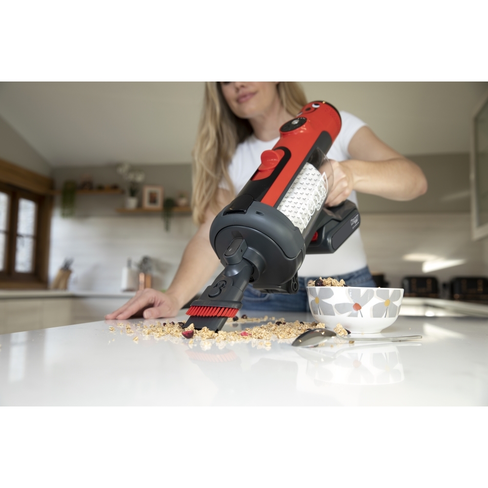 Numatic Henry Quick HEN.100 Cordless Stick Vacuum Cleaner, Red