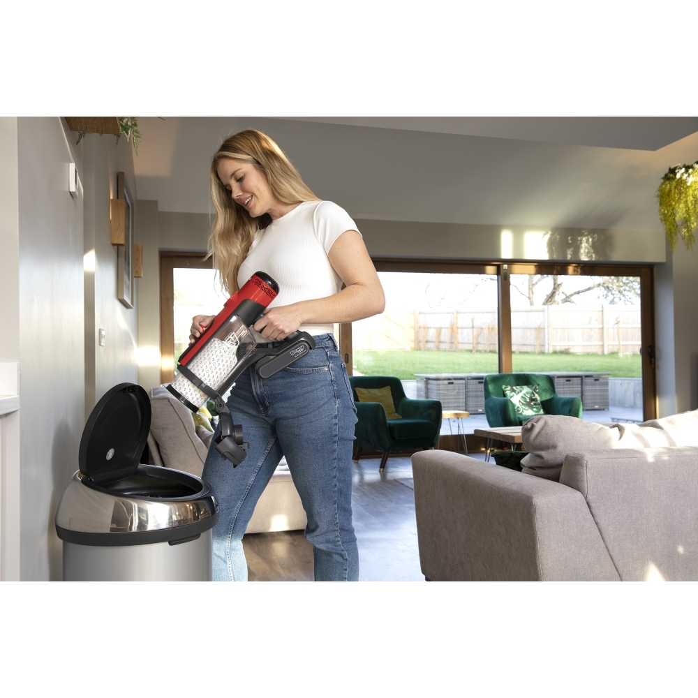 Numatic Henry Quick HEN.100 Cordless Stick Vacuum Cleaner, Red