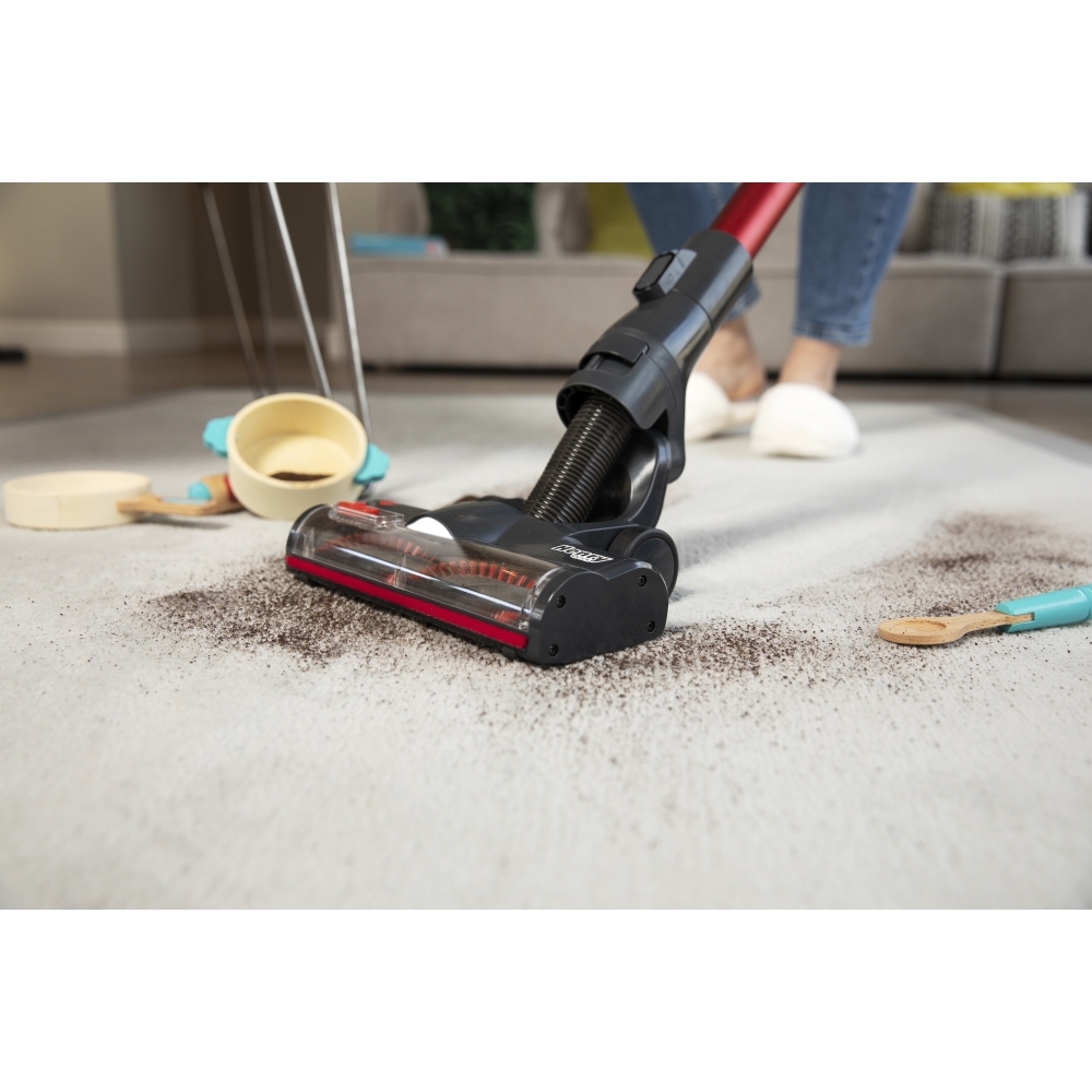 Numatic Henry Quick HEN.100 Cordless Stick Vacuum Cleaner, Red