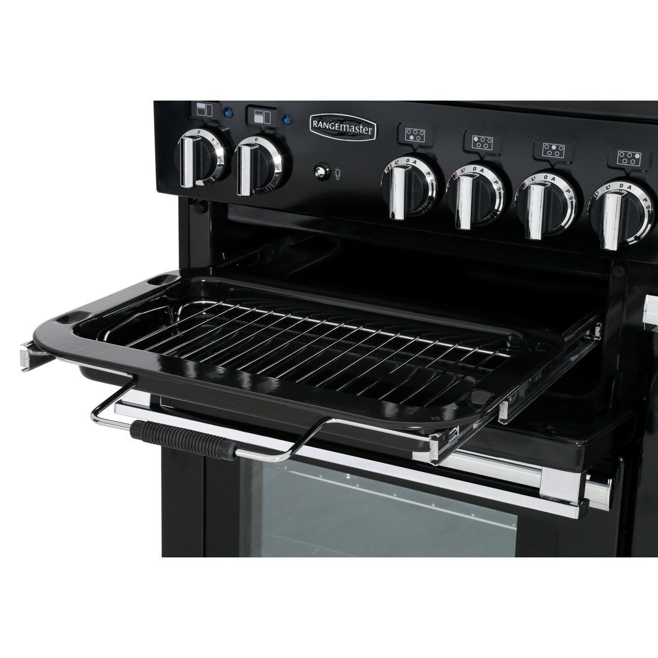 Rangemaster PROP90EIGB/C 90cm Induction Range Cooker Professional Plus Black / Chrome, A Rated