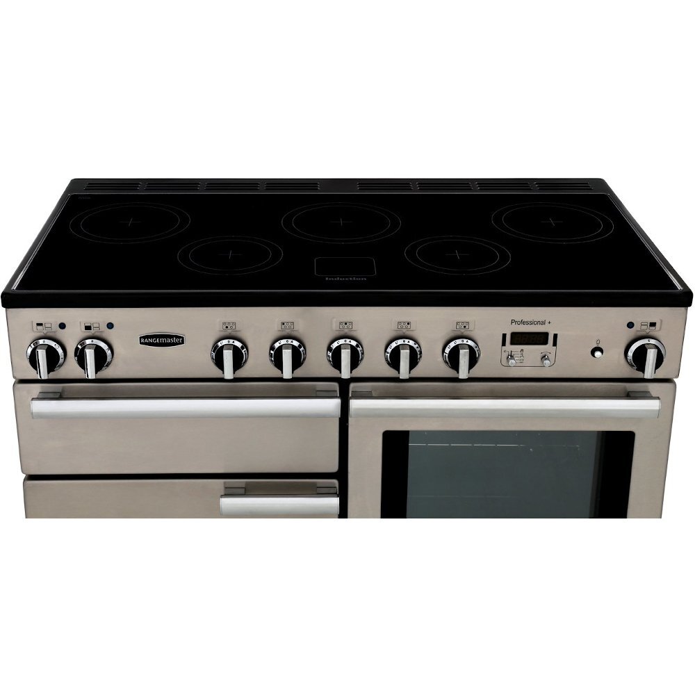 Rangemaster PROP110EIGB/C 110cm Induction Range Cooker Professional Plus Black / Chrome, A Rated