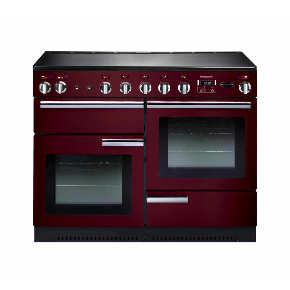 Rangemaster Professional Plus Cranberry / Chrome 110cm Induction Range Cooker PROP110EICY/C, Red, A Rated