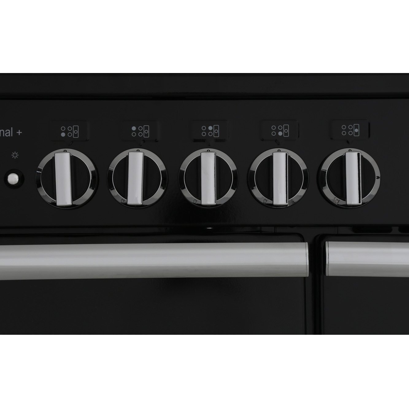 Rangemaster PROP90ECGB/C 90cm Ceramic Range Cooker Professional Plus Black / Chrome, A Rated