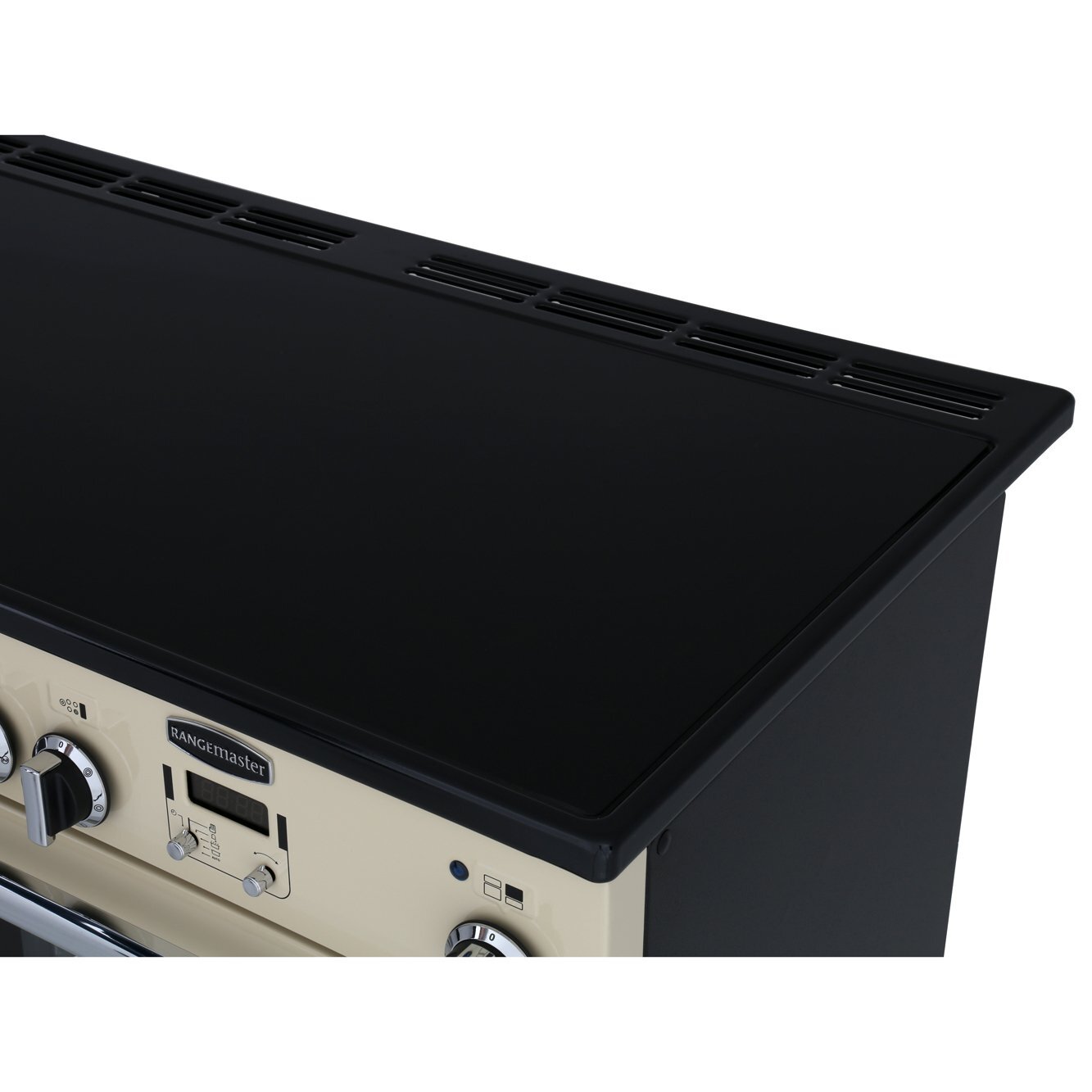 Rangemaster PROP110ECCR/C 110cm Ceramic Range Cooker Professional Plus Cream / Chrome, A Rated