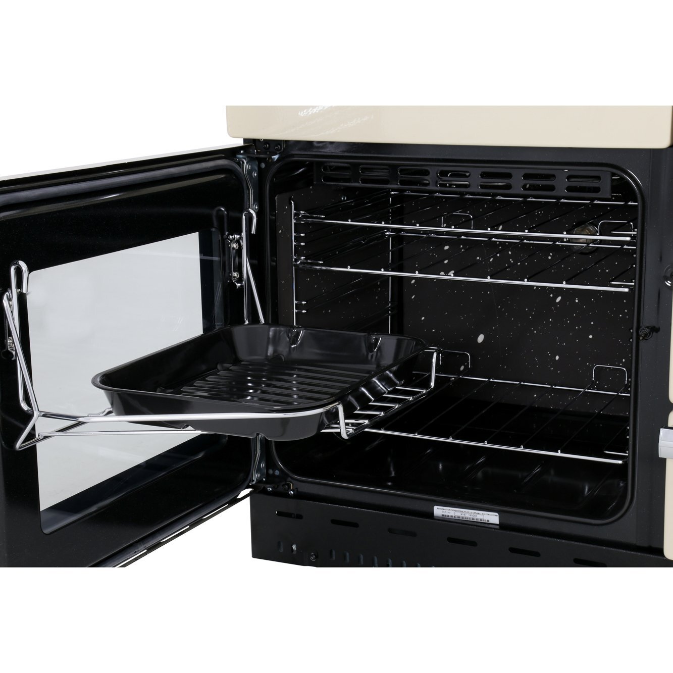 Rangemaster PROP110ECGB/C 110cm Ceramic Range Cooker Professional Plus Black / Chrome, A Rated