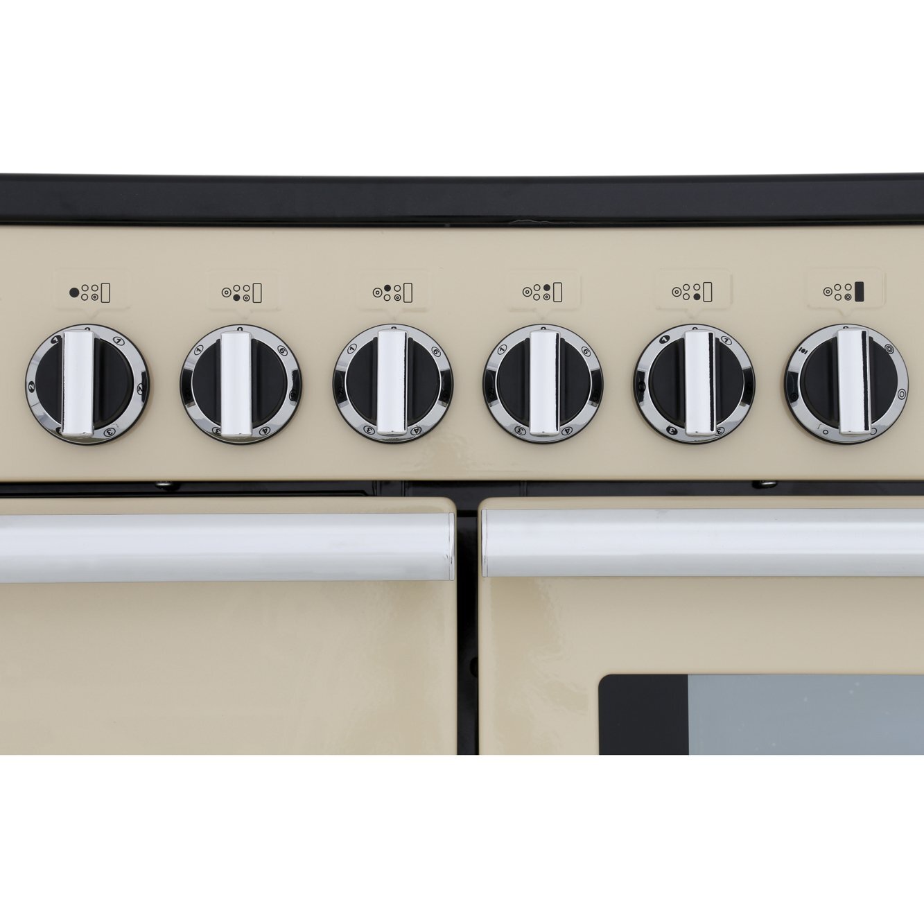Rangemaster PROP110ECGB/C 110cm Ceramic Range Cooker Professional Plus Black / Chrome, A Rated