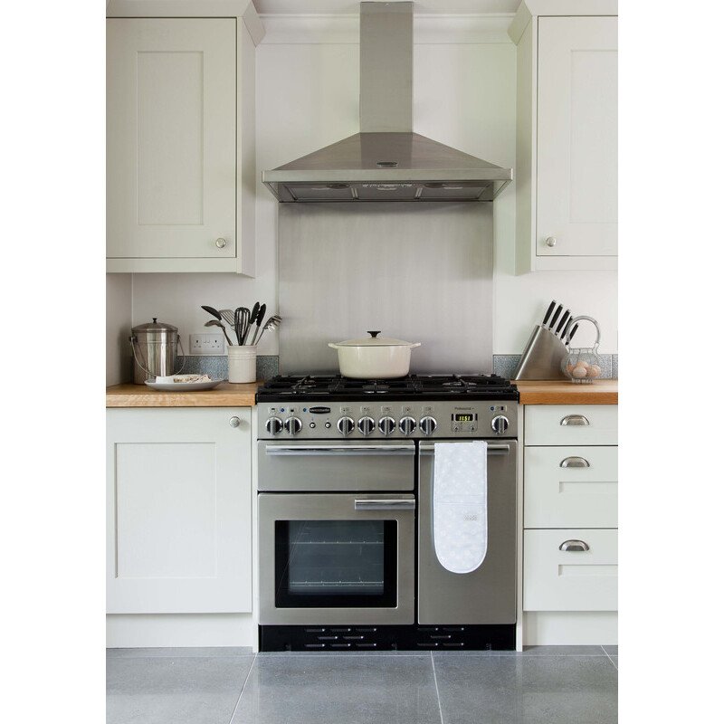 Rangemaster PROP90NGFCR/C 90cm Gas Range Cooker Professional Plus Cream / Chrome, A Rated