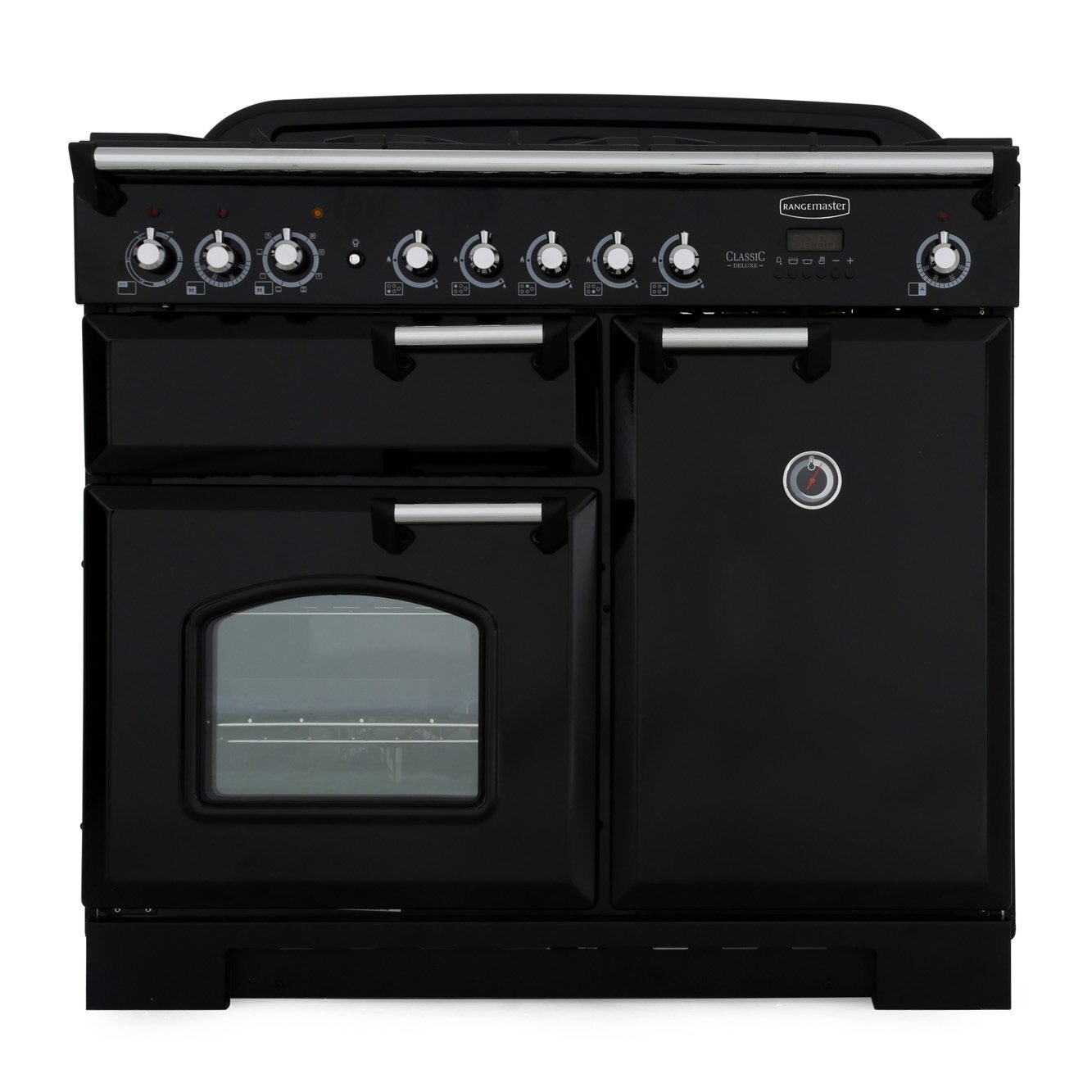 Rangemaster CDL100DFFBL/C 100cm Dual Fuel Range Cooker Classic Deluxe