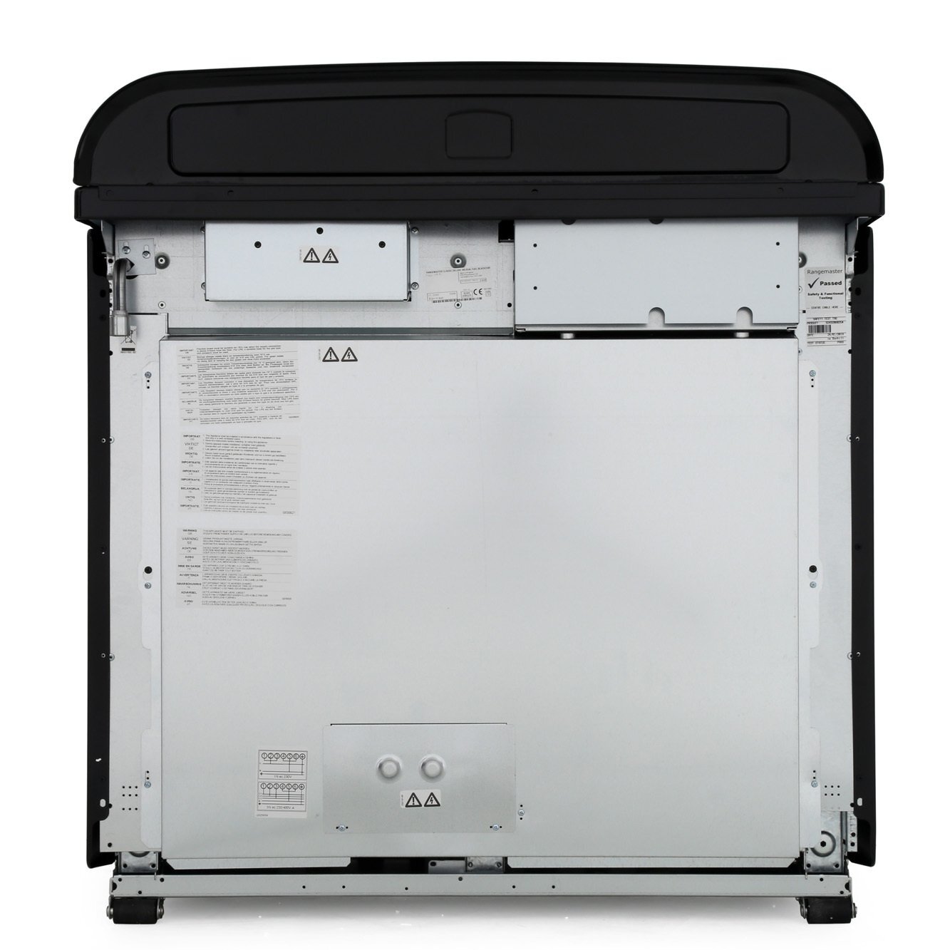 Rangemaster CDL100DFFCR/C 100cm Dual Fuel Range Cooker Classic Deluxe Cream / Chrome, A Rated