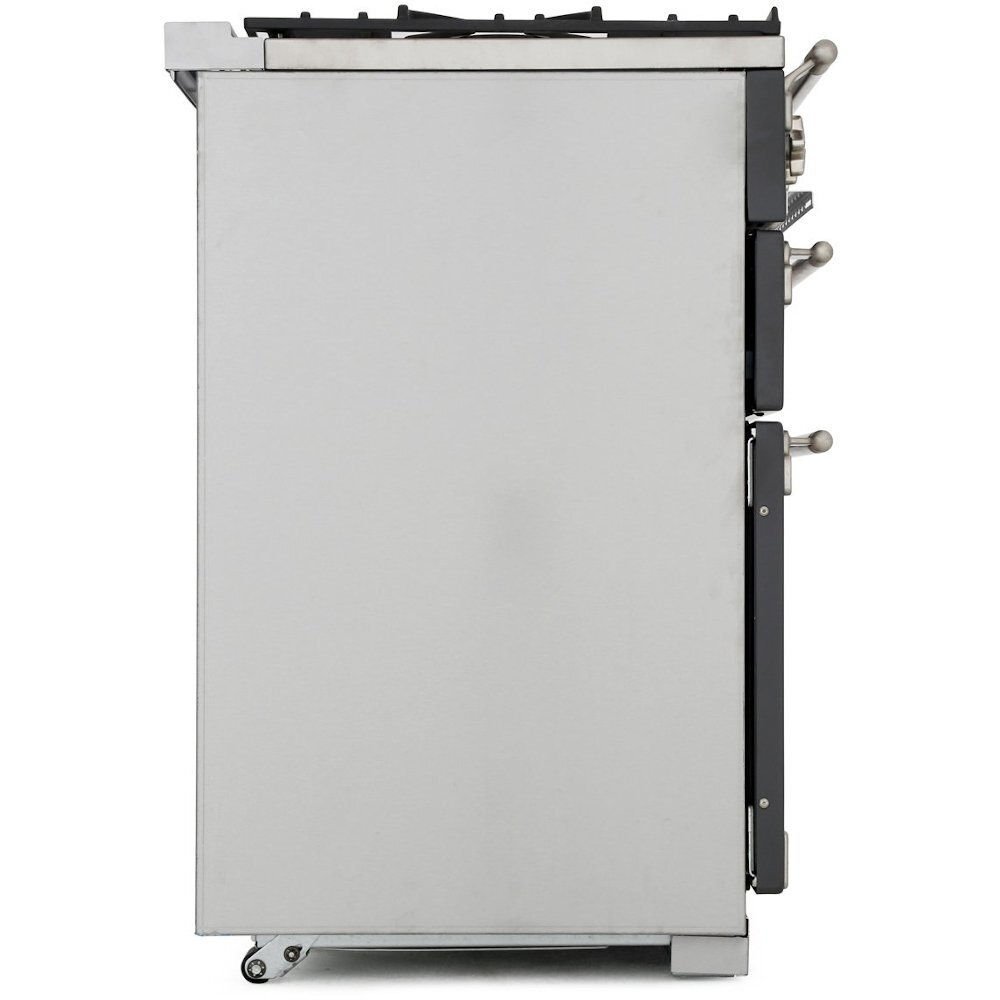 Rangemaster ELS110DFFSS 110cm Dual Fuel Range Cooker Elise Stainless Steel / Brushed Nickel, A Rated