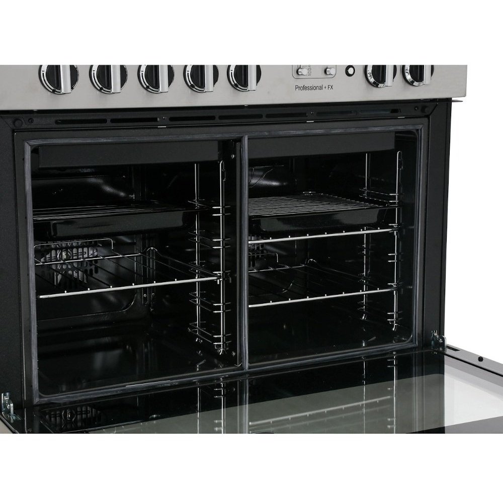 Rangemaster PROP90FXEIGB/C 90cm Induction Range Cooker Professional Plus FX Black / Chrome, A Rated