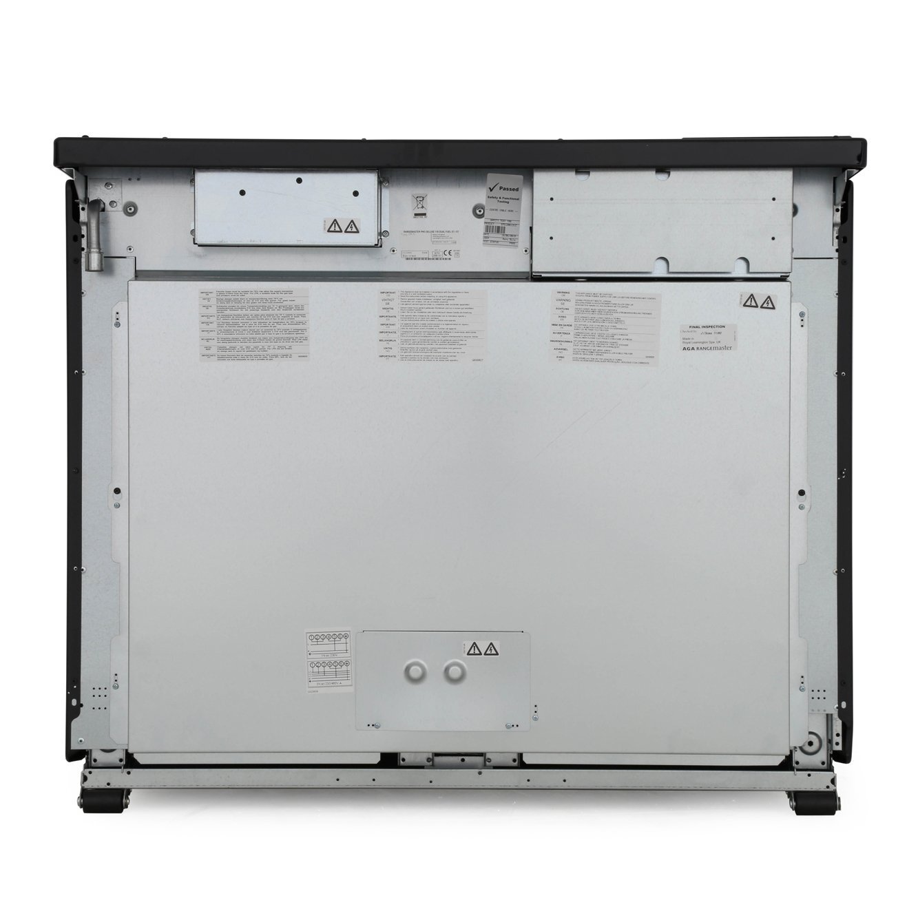 Rangemaster PDL110DFFSS/C 110cm Dual Fuel Range Cooker Professional Deluxe Stainless Steel / Chrome, A Rated