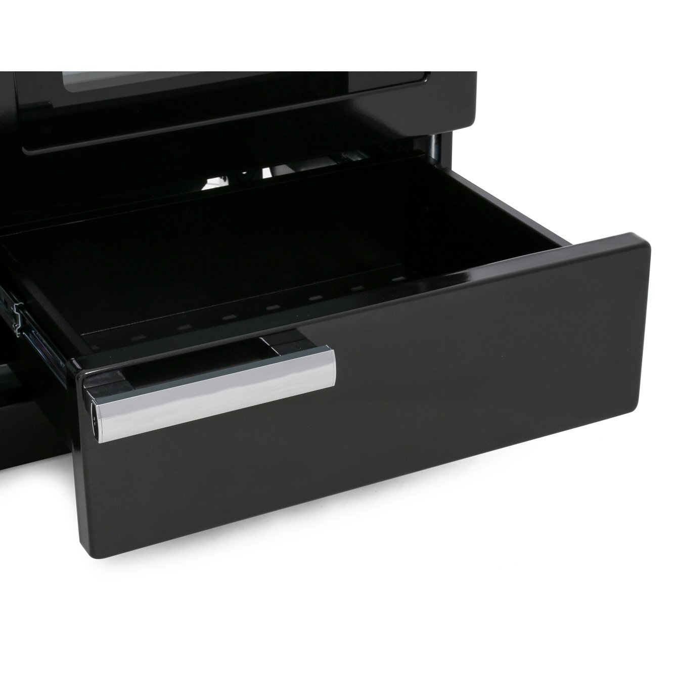 Rangemaster PDL110DFFCY/C 110cm Dual Fuel Range Cooker Professional Deluxe Cranberry / Chrome, A Rated