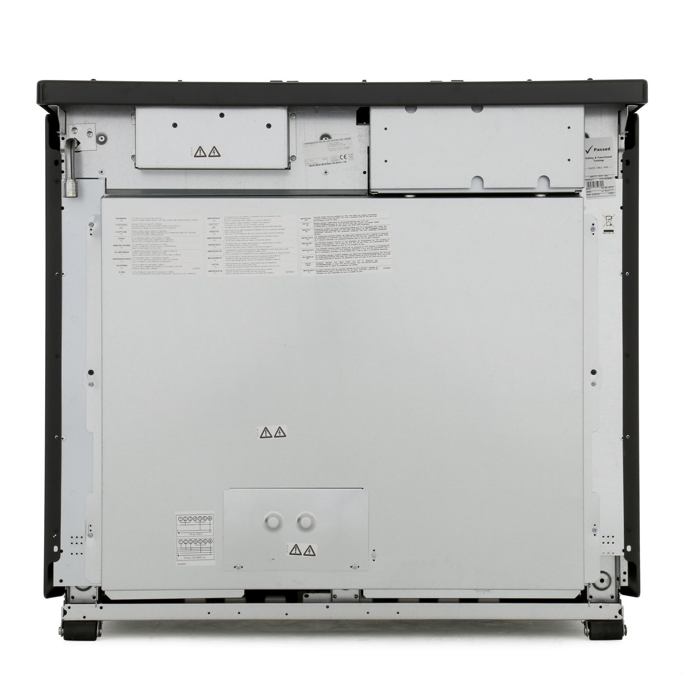 Rangemaster PDL100DFFCR/C 100cm Dual Fuel Range Cooker Professional Deluxe Cream / Chrome, A Rated