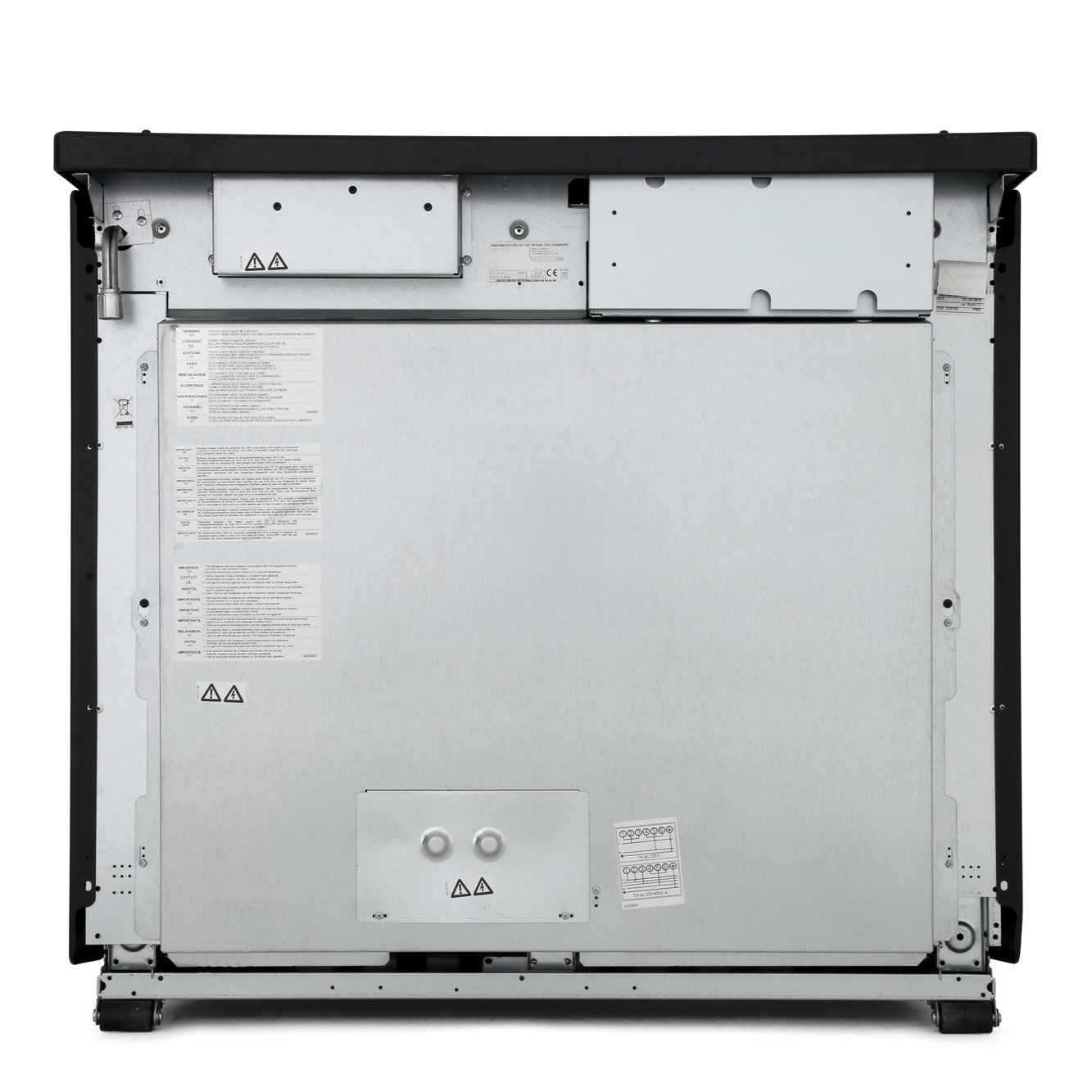 Rangemaster PDL100DFFCY/C 100cm Dual Fuel Range Cooker Professional Deluxe Cranberry / Chrome, A Rated