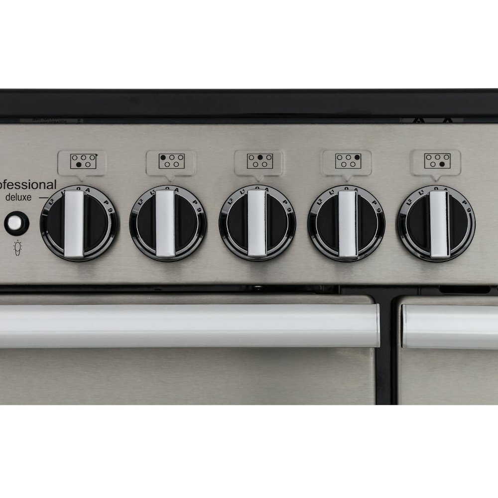 Rangemaster PDL90EICR/C 90cm Induction Range Cooker Professional Deluxe Cream / Chrome, A Rated