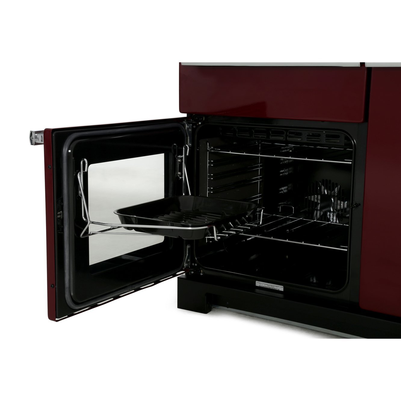 Rangemaster PDL90EICY/C 90cm Induction Range Cooker Professional Deluxe Cranberry / Chrome, A Rated