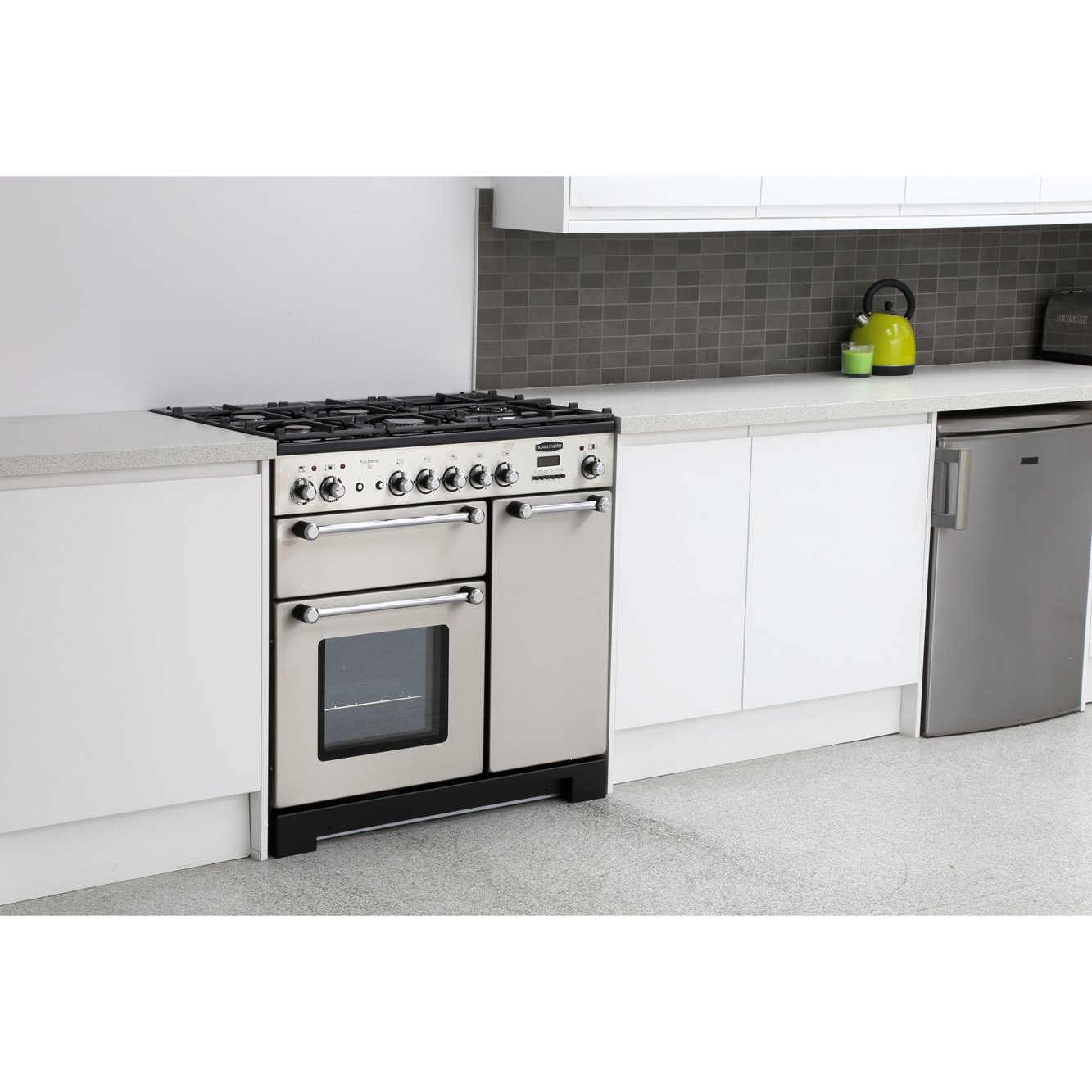 Buy Rangemaster KCH90DFFSS/C Kitchener Stainless Steel with Chrome Trim