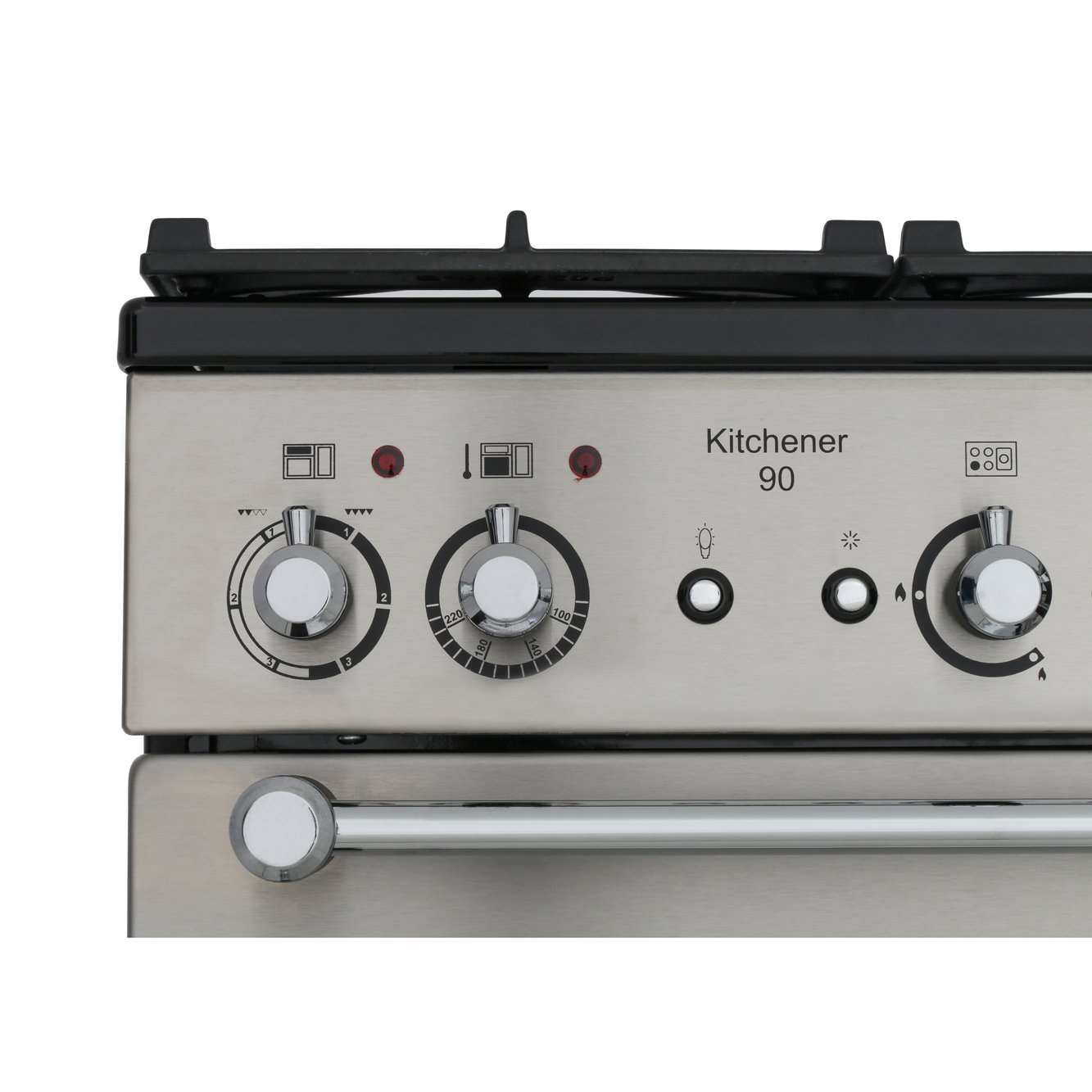 Rangemaster KCH90DFFSS/C 90cm Dual Fuel Range Cooker Kitchener Stainless Steel / Chrome, A Rated