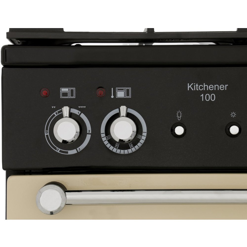 Buy Rangemaster KCH100DFFCR/C Kitchener Cream with Chrome Trim 100cm