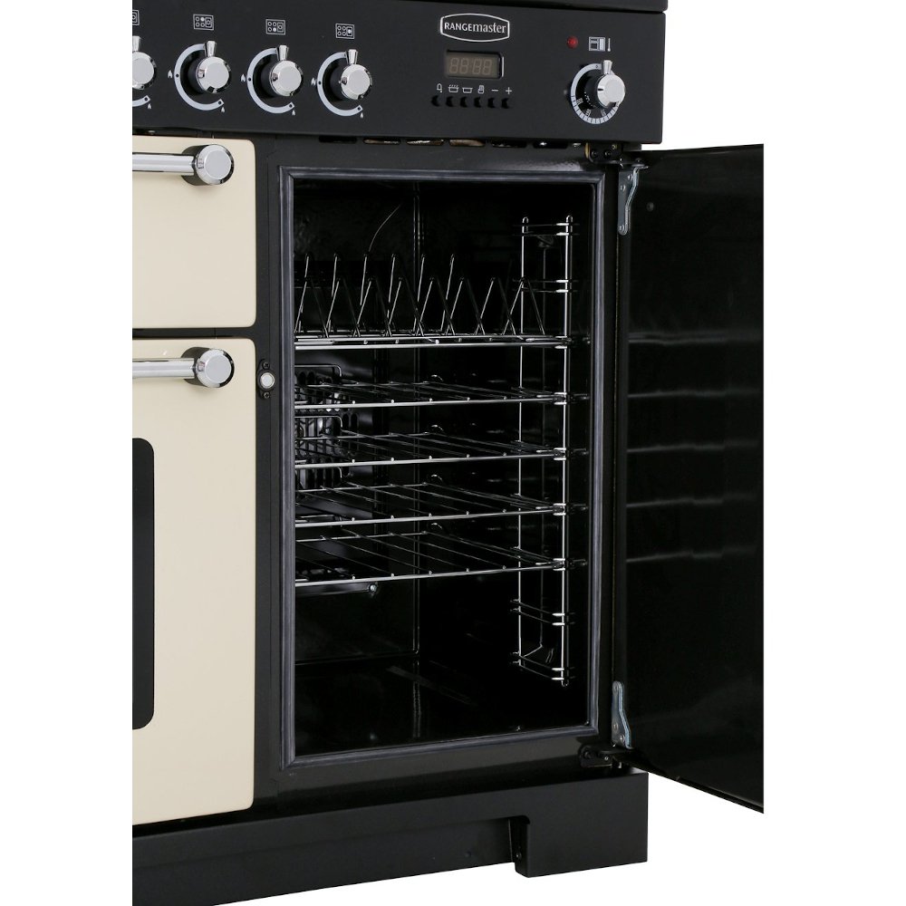 Buy Rangemaster KCH100DFFCR/C Kitchener Cream with Chrome Trim 100cm