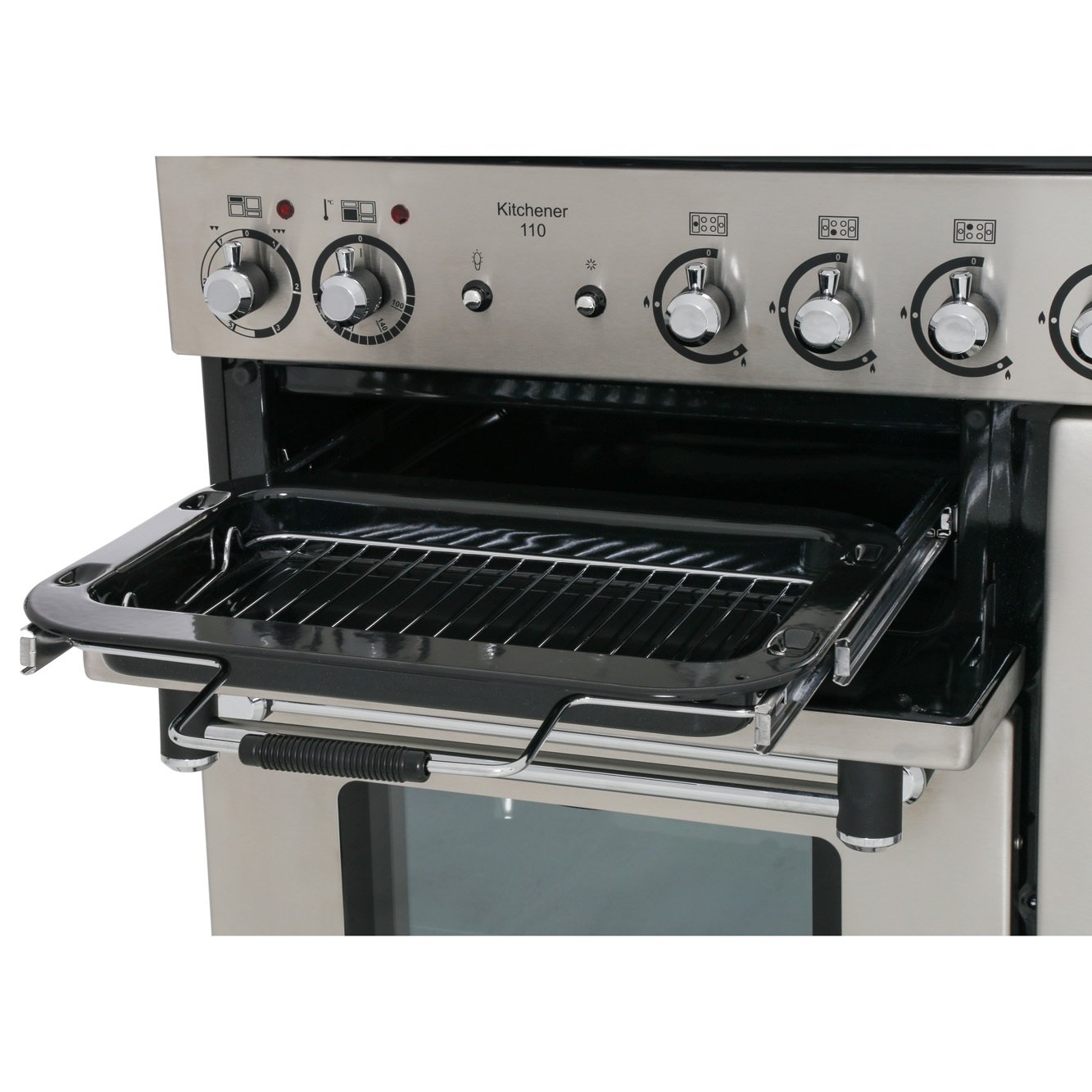 Buy Rangemaster KCH110DFFSS/C Kitchener Stainless Steel with Chrome