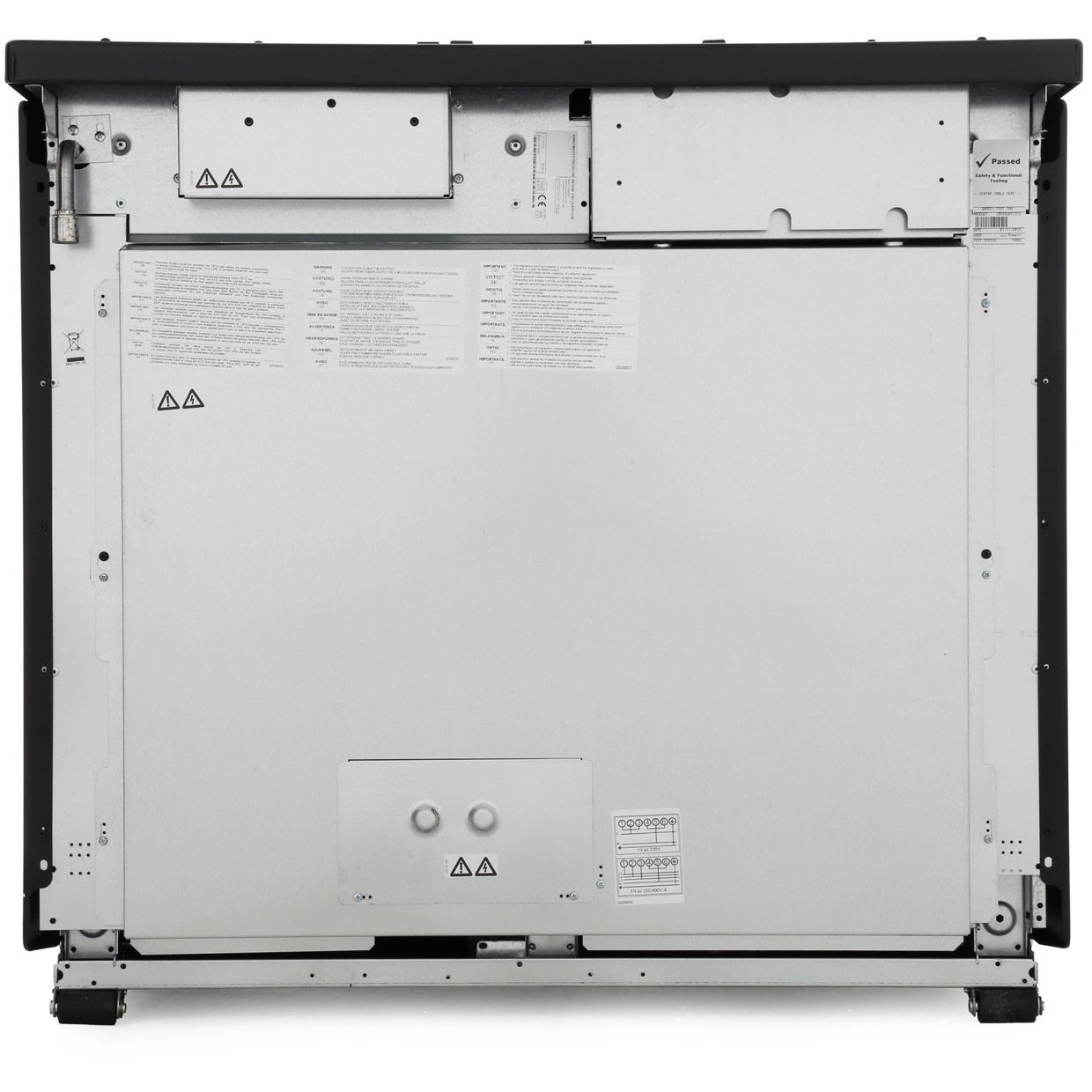 Rangemaster PDL100DFFWH/C 100cm Dual Fuel Range Cooker Professional Deluxe White / Chrome, A Rated