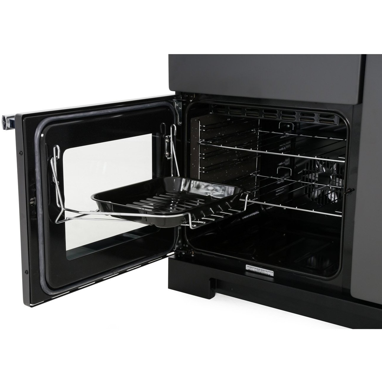 Rangemaster PDL100DFFWH/C 100cm Dual Fuel Range Cooker Professional Deluxe White / Chrome, A Rated